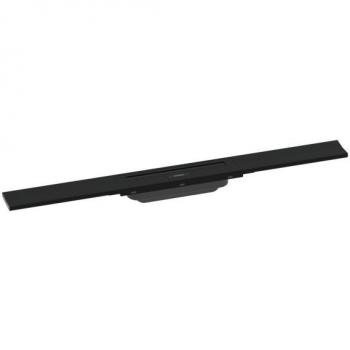 Hansgrohe RainDrain Flex, caniveau de douche linéaire, 70cm, noir mat