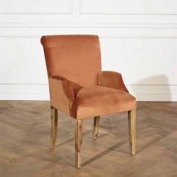 Tableton Robin des Bois velours marron style contemporain