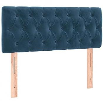 VidaXL Samt Kopfteil Dunkelblau mit LED 90x7x78/88 cm
