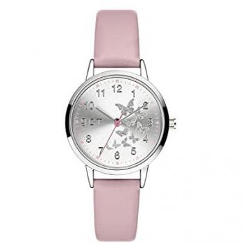 COOL TIME Quarzuhr Kunstleder Rose Gold für Damen und Mädchen, ideal als Geschenk