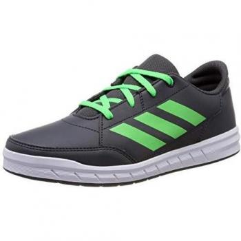 Adidas AltaSport K Kinder-Sneaker, Grau Grey Six/Shock Lime/FTWR White, 37 1/3 EU