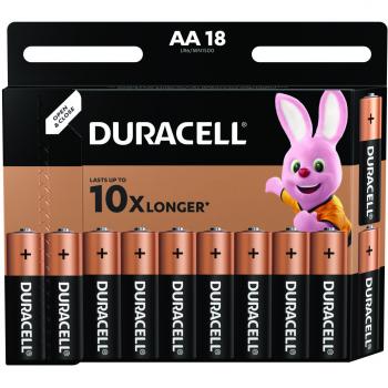 Duracell Basic (18 Stk., AA, 1500 mAh) Batterien + Akkus
