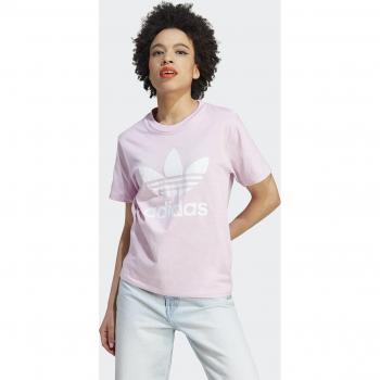 Adidas Women's Adicolor Trefoil Tee Pink Size M
