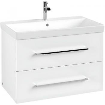 Meuble de salle de bain AVENTO 80 cm 2 tiroirs SoftClosing VILLEROY & BOCH MDF acrylique