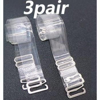 Sujetador Sin Espalda 3 Pares Transparentes