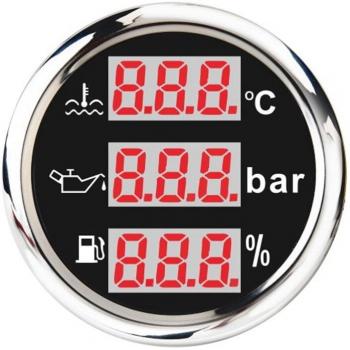 Termómetro y Medidor de Combustible 52mm
