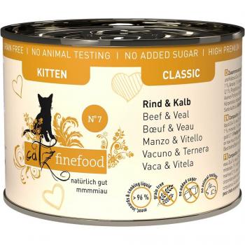 Catz finefood Kitten Rind & Kalb 24x200g