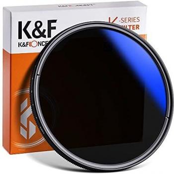 K&F Concept 39mm ND Filter Slim Variabler Graufilter ND2-400 (1-9 Stop)
