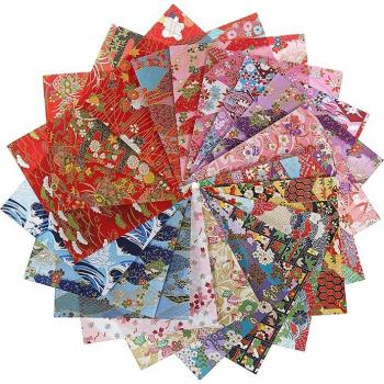 Scrapbook Floral Origami Folding Paper 14x14cm