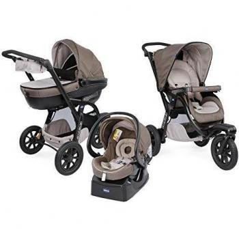 Chicco Trio-System Activ3 – Top-Kombi­kinderwagen (3‑in‑1) + Kit‑Car – Dove Grau