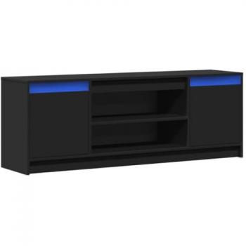 Black LED TV Cabinet 139.5x34x50 cm vidaXL
