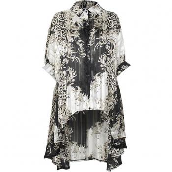 XITAO Casual Style Plus Size Print Blouse Summer Shirt