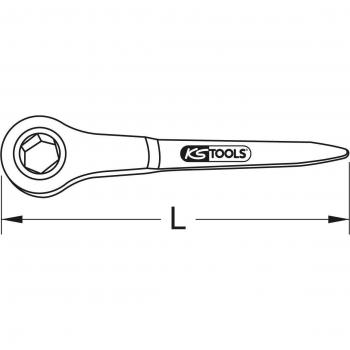KSTools Cricchetto di Costruzione BRONZEplus 21 mm