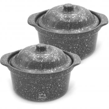Set 2 mini cocotte in ceramica alta resistenza Pierre Gourmet