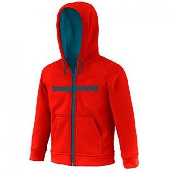 Trangoworld Jungen Mädchen Oby Jacke – Feuerrot/Dunkelblau (0)