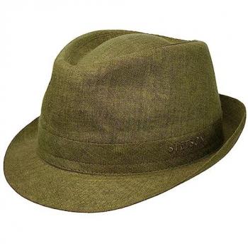 Green Linen Trilby by Stetson
