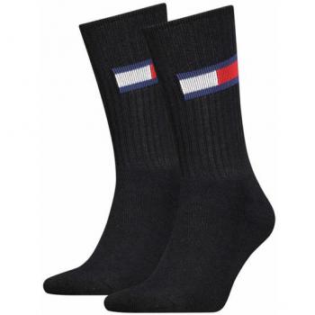Tommy Hilfiger Socken TH UNI TJ SOCK 2P FLAG (2-Paar, 2 Paar) mit großem Logo