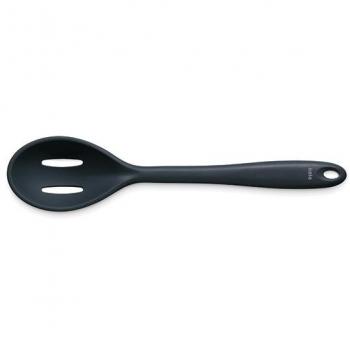 Cuillère de service ajourée 28 cm Tom noir Kela