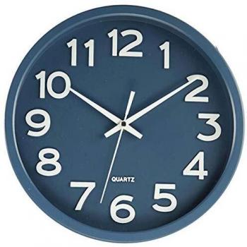 JVD Wall Clock Modern HX2413.1 – Transparente Uhr für Wohnzimmer