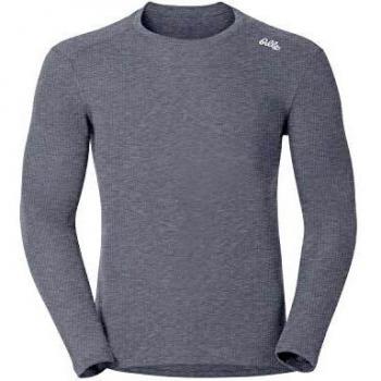 Odlo Herren T-Shirt 1/2 Länge Crew Neck Vallée Blanche Wärmende Unterwäsche Lg.arm Unisex Grey Mix L