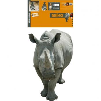 Rhinocéros Sticker 3XL – Décoration Mural Réaliste 59 × 95 cm