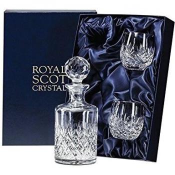 Royal Scot Edinburgh Connoisseur Decanter and Barware Ensemble