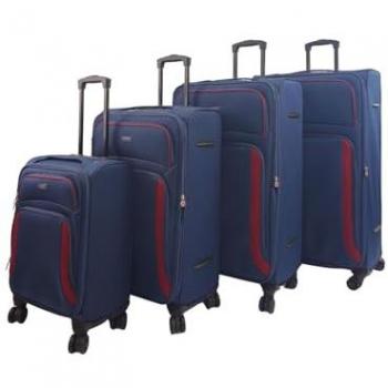 Universal Navy Eight‑Wheel Luggage Set