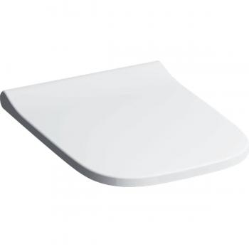 Abattant Geberit Smyle Square, charnières QuickRelease, blanc