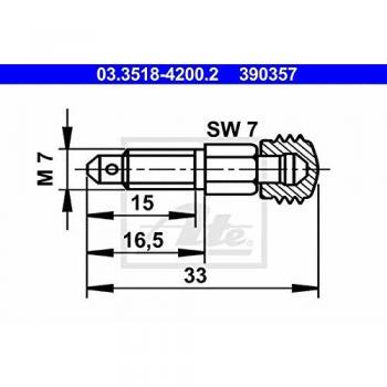 ATE Air Vent Screw 03.3518-4200.2