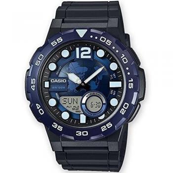 Casio Orologio Elegante Quarzo Uomo Resina AEQ‑100W‑2AVEF