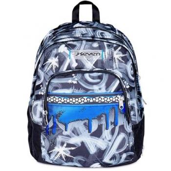 ZAINO scuola DUAL seven DETACH backpack QUICK GRAFFITI vol 32 litri BOY