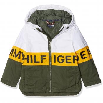 Chaqueta Tommy Hilfiger Thkb Dg Logo Hd Coat 23 para Niños, Verde