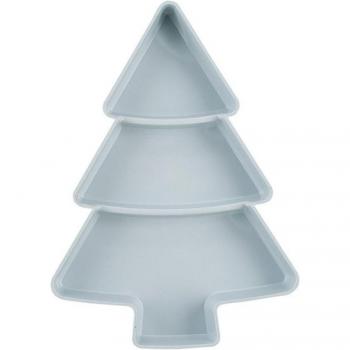 Bol de aperitivos navideño en forma de árbol