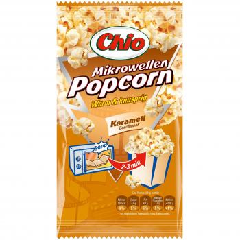 Chio Karamell Popcorn für die Mikrowelle glutenfrei vegan vegetarisch 100g