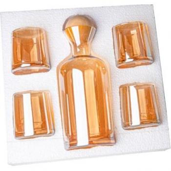 Set de Cubos de Agua, Whisky y Cerveza – Jarra de Vidrio con Tapa de Madera (5)