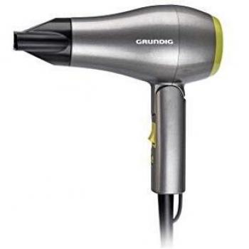 GRUNDIG HD1800 Haartrockner Grau – 2 in 1 Düse (Schnell & Volumen)
