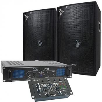 Système DJ SKYTEC 700W avec Amplification et Mixage