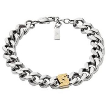 Emporio Armani Bracciale Uomo Acciaio Inox 21 cm Logo Aquila