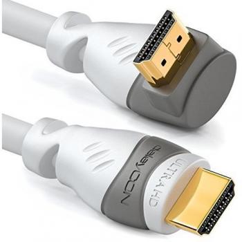 Cavo HDMI standard 1m, angolo 270°, Full HD, bianco