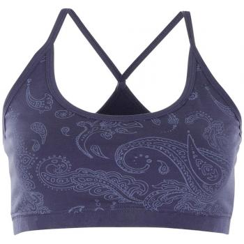 Britney Jaya Yoga-Bra (Paisley) – Nachtblau, M
