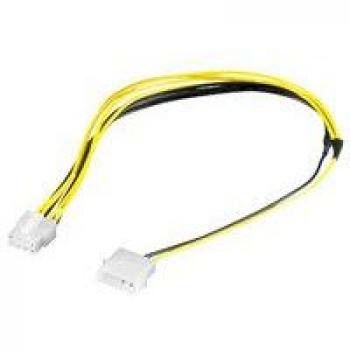 Cable de alimentación EPS 8-Pin Microconnect 0,28 m