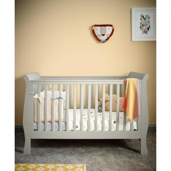 Pebble Grey Mia Sleigh Toddler Bed/Cot