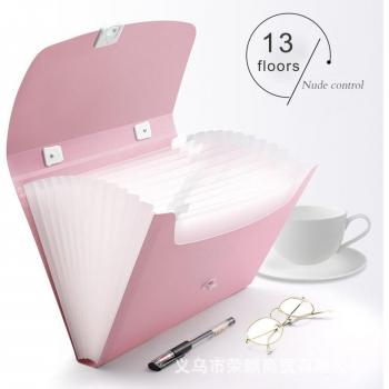 Handheld A4 File Organizer with 13 Sections