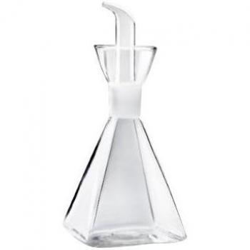 Glass Pyramidal Display Piece 7x7x16cm