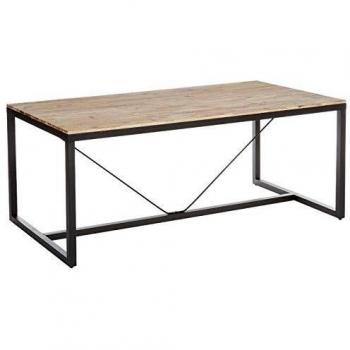 Table de Repas Edena en Bois et Métal 180x90xH.85cm