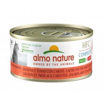 Almo Nature Cibo Umido Gatti Salmone e Tonno con Carote