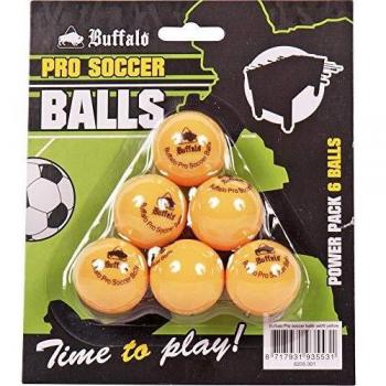 Buffalo Orange Football Table Ball Set – 6 Units, Unisex, Medium (19013_8717931935531)