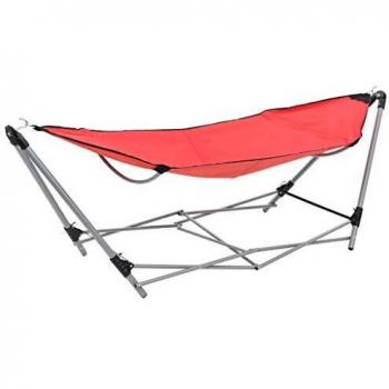 Amaca con Supporto Sdraio Dondolo Rosso