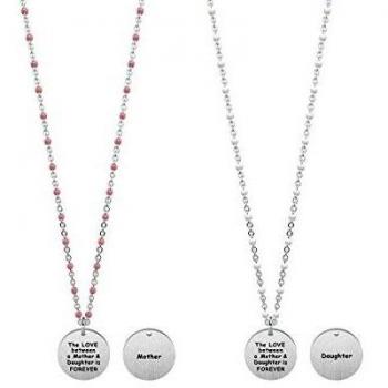 Collier Kidult Acier 316L 751100 Maman et Fille