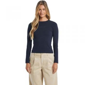 Blue Cotton Long Sleeve Top – XL Size